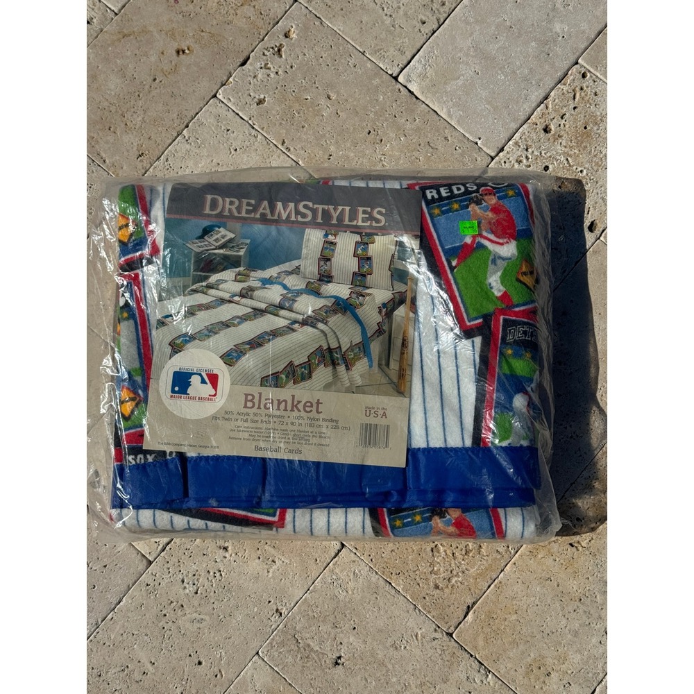 NOS Dreamstyles Major League Baseball MLB‎ Baseball Cards Twin Full Size Blanket